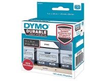 Etikett Dymo Durable 19x64mm vit 450st/rl