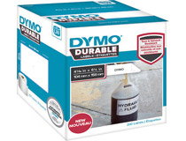 Etikett Dymo Durable 104x159mm vit 200st/rl
