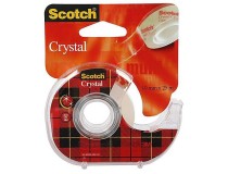 Tejp Scotch Crystal 19mmx25m med hållare