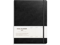 Veckokalender Goal Planner konstläder svart 2024