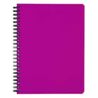 Kollegieblock Bantex PP A4 linjerat rosa