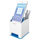 Pennburk Leitz Wow vit/blå