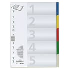 Pärmregister flikförstärkta A4 5 flikar