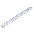 Linjal plast tvärgående 20cm