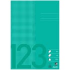 Räknehäfte Bantex A4 rutat 5x5mm grön 10st/fp