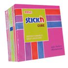 Notiskub 76x76 rosa/röd