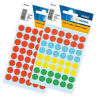 Etiketter 12mm rund röd 240st/fp