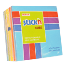 Notiskub 76x76 blå/gul