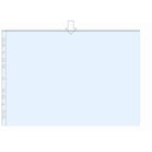 Plastficka Bantex A3L PP 0,12 präglad 25st/fp