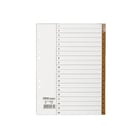 Pärmregister flikförstärkta A4 1-20 brun 10st/fp