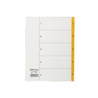 Pärmregister flikförstärkta A4 1-5 orange 10st/fp
