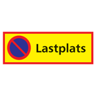 Parkeringsskylt Lastplats 590x210mm aluminium