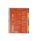 Pärmregister plast Keba A4+ 1-10