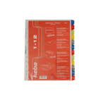 Pärmregister plast Keba A4+ 1-12