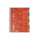 Pärmregister plast Keba A4+ 1-20