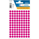 Etiketter 8mm rund rosa 540st/fp