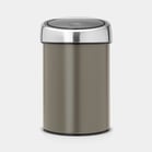 Soptunna Brabantia Touch Bin 3l platinum