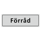 Skylt Förråd 225x80mm aluminium