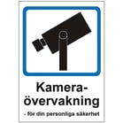 Skylt Kameraövervakning 148x210mm plast