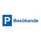 Parkeringsskylt Besökande 297x105mm aluminium