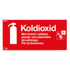 Brandskylt Typskylt Koldioxid 200x100mm