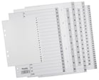 Pärmregister vit PP A4 1-5 inkl. rubrikblad
