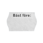 Etikett Bäst före 26x16 G2 vit 36rl/fp