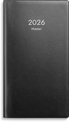 Fickkalender Master plast svart 2026