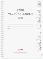 Stor Veckokalender A5 refill 2026