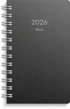 Fickkalender Mini miljökartong svart 2026