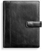 Compact systemkalender skinn svart 2026