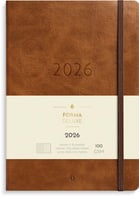 Stor Veckokalender Forma Deluxe brun 2026