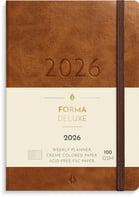 Liten Veckokalender Forma Deluxe brun 2026