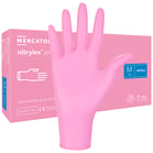 Engångshandskar Nitril Rosa M 100st/fp