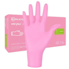 Engångshandskar Nitril Rosa S 100st/fp