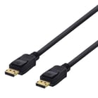 DisplayPort 1.2-kabel Deltaco 1m svart