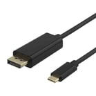 Kabel USB-C till DisplayPort Deltaco 4K 1m