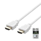 HDMI-kabel Deltaco Ultra High Speed 1m vit