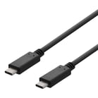 USB 2.0-kabel Deltaco USB-C - USB-C 3A 3m svart