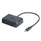 USB-C Hub Deltaco 5Gbps 4xUSB-A svart