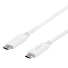 USB-C till USB-C kabel USB-IF-certifierad 5Gbit/s 1m vit