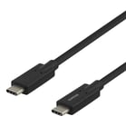 USB-C till USB-C kabel USB-IF-certifierad 5Gbit/s 2m svart