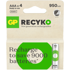 Batteri GP Recyko AAA 950mAh 4st/fp
