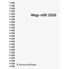 Kalender Almanacksförlaget Wega Refill 2026