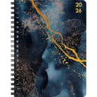 Kalender Almanacksförlaget Marble A6 svart 2026