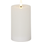 LED Blockljus Flamme Flow Vit 7,5x15cm