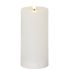 LED Blockljus Flamme Flow Vit 7,5x17,5cm