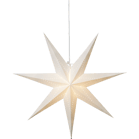 Pappersstjärna LYSA 70cm vit