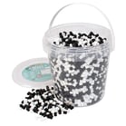 Rörpärlor Playbox Svartvit mix 500st/fp