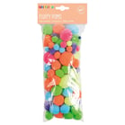 Pompom Playbox Neonfärger 100st/fp